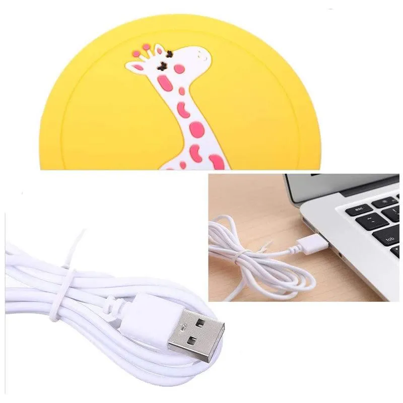 USB Powered Portable Heating Coaster SE-111 Yellow