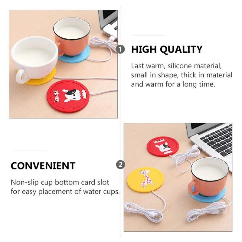 USB Powered Portable Heating Coaster SE-111 Yellow