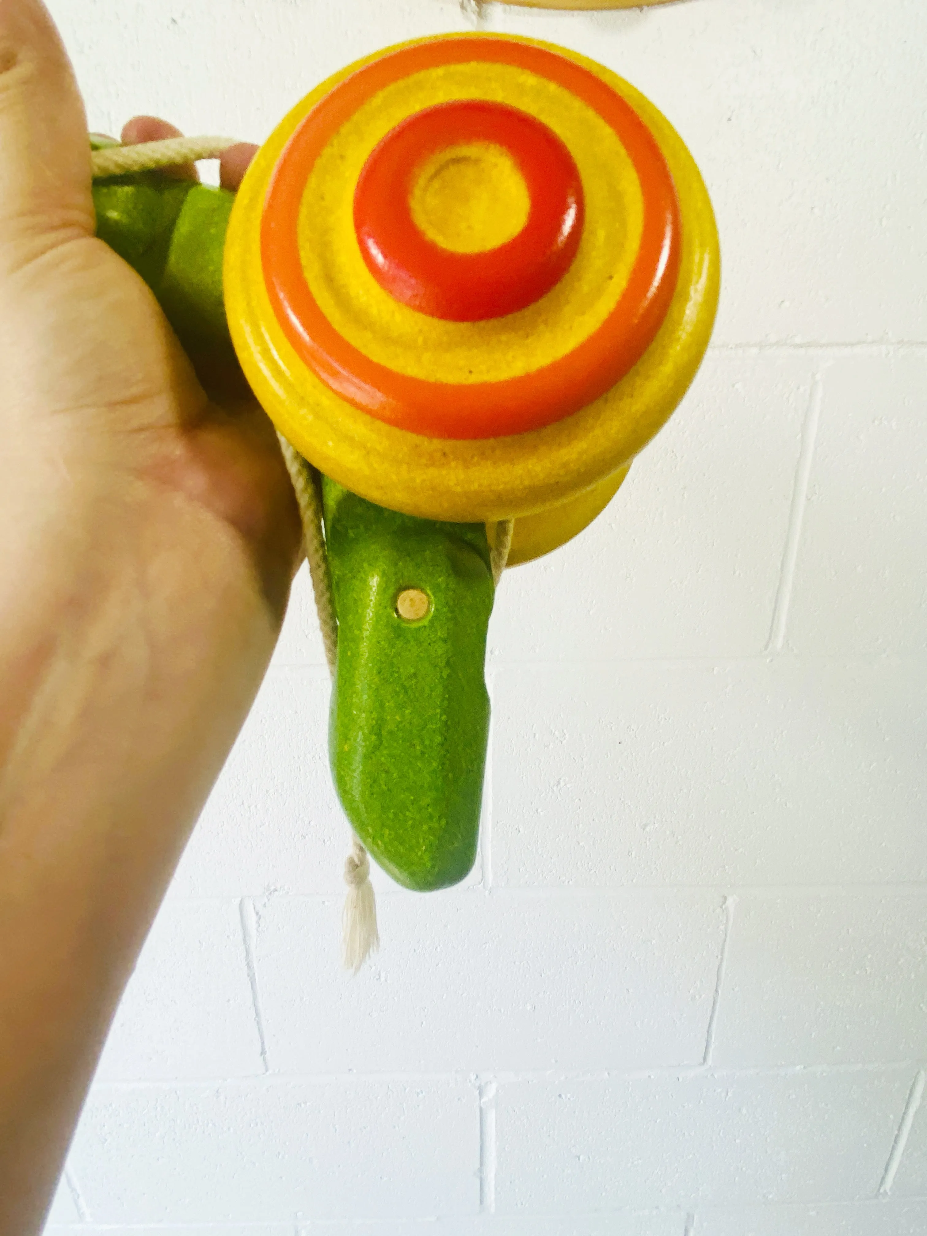 Wooden Pull-Along Snail Toy