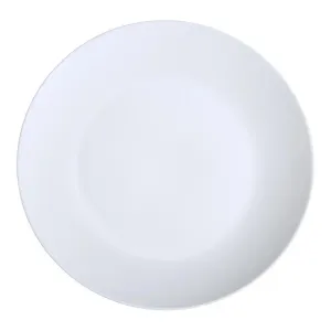 Yanco PS-8-C 8" White Porcelain Coupe Salad / Dessert Plate, Pack of 36
