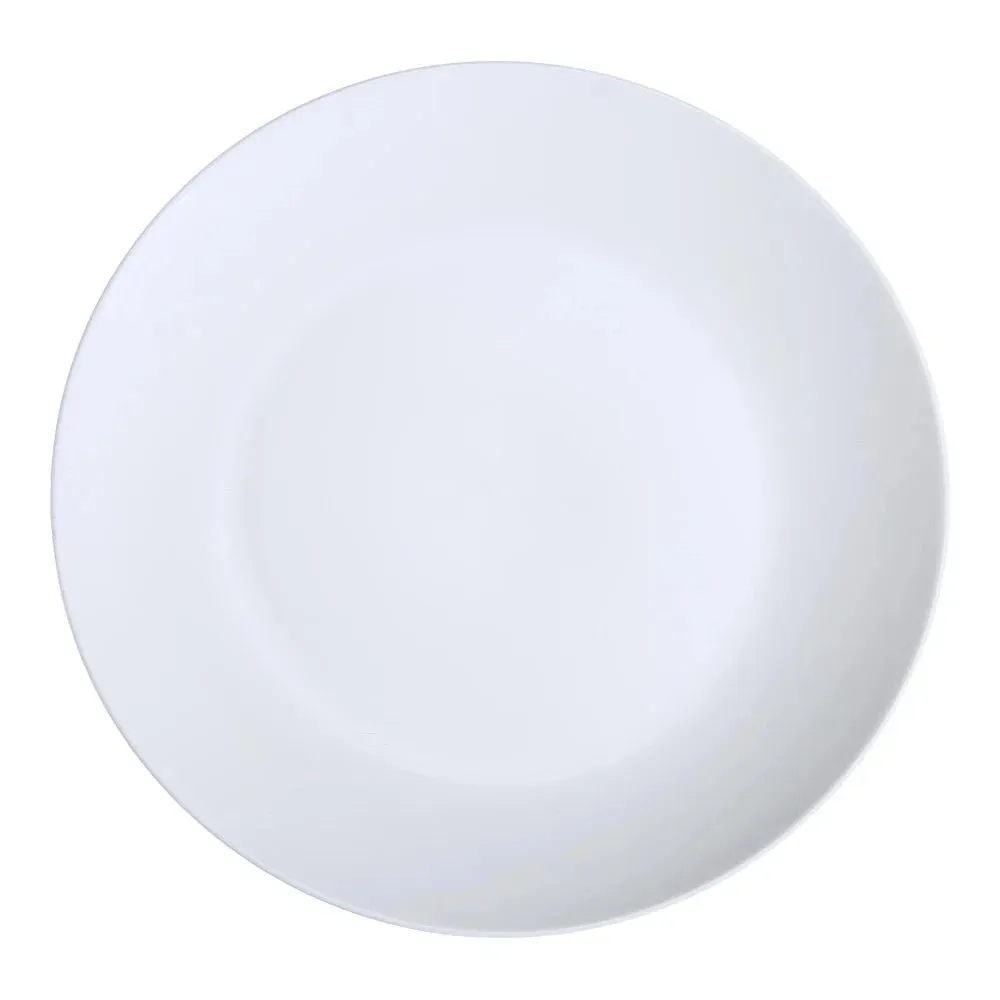 Yanco PS-8-C 8" White Porcelain Coupe Salad / Dessert Plate, Pack of 36