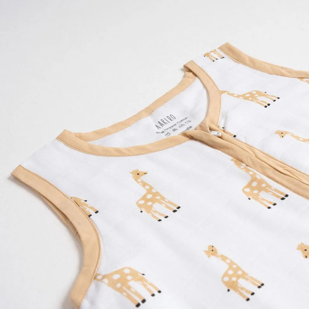 Yellow Giraffe Printed Sleeping Bag